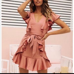 Ruffle dress bought new never worn